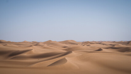 The landscape of Erg Chigaga in Morocco