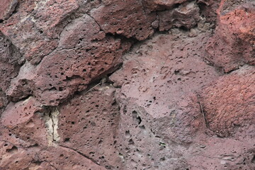 Roca roja de montaña