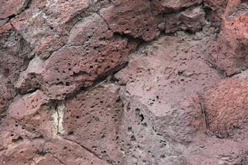 Roca roja de montaña