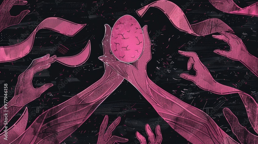 Poster Image of hands extending towards a clock, conveying the idea of being late or eager for something