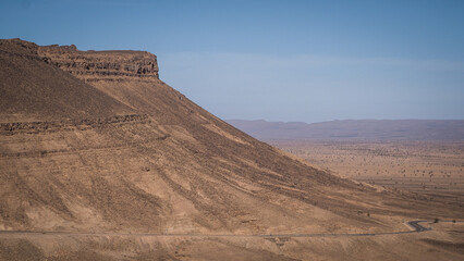 Naklejka premium The landscape of Saghro Mountains in Morocco