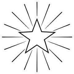 Radiant Starburst Vector Art