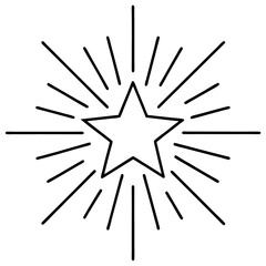 Radiant Starburst Vector Art