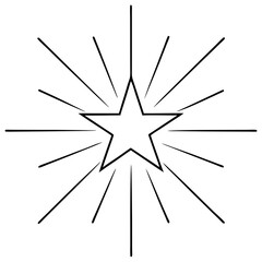 Radiant Starburst Vector Art