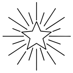 Radiant Starburst Vector Art