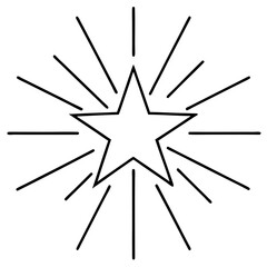 Radiant Starburst Vector Art