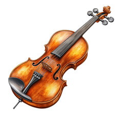 wooden violin.