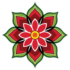 Flower pattern vector logo 5