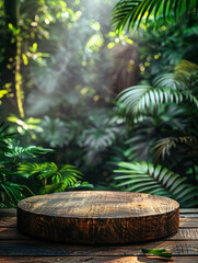 Summer panoramic landscape background, tropical soft focus on lush green tropical leaves background