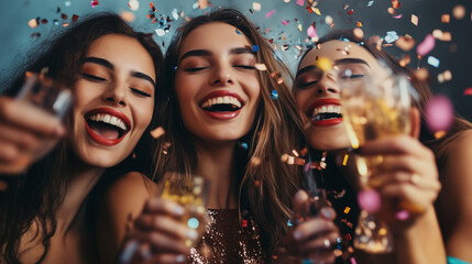 The beautiful woman at the party