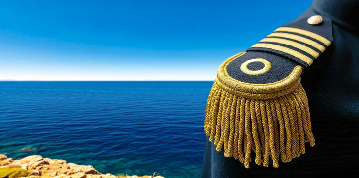 Depiction of the epaulette on the right shoulder of a military uniform.