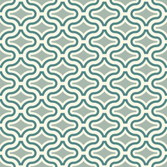 Paseo abstract ornament. Oriental traditional pattern. Maroccan mosaic tiles. Repeated geometric figures wallpaper. Arabesque digital paper, textile print. Seamless surface design. Vector illustration