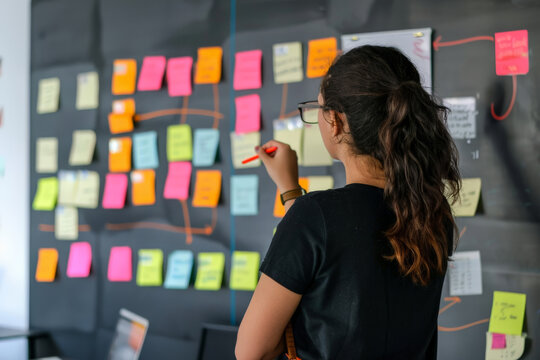 A project manager organizing a project kick-off meeting.