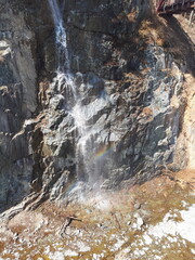 waterfall in the mountains