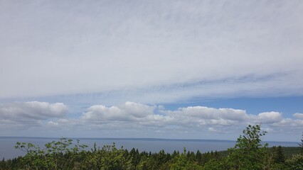 clouds over the river
