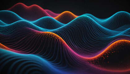 Fototapeta premium Musical Waves