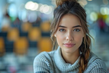 Businesswoman making strategic decisions.