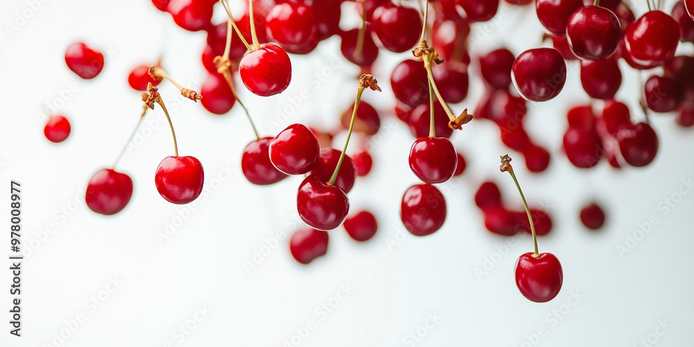 Poster falling cherries