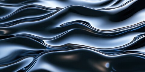 Obraz premium Abstract Metallic Waves
