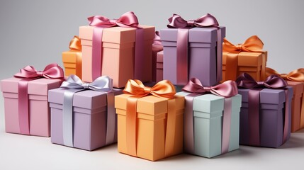 Obraz premium gift boxs, isolated white background