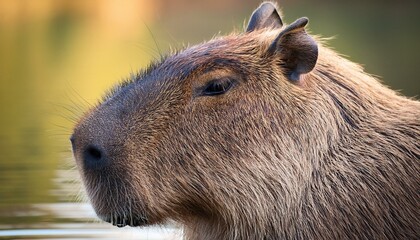 close up of a Capybara
