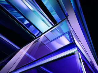 Obraz premium Bright Glass Abstract Wallpapers