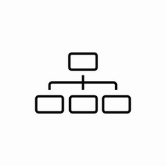 hierarchy scheme icon sign vector