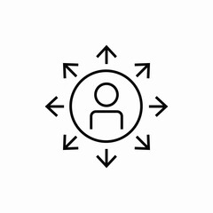 multi task employee icon sign vector