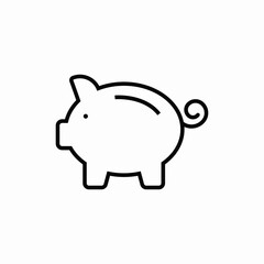 piggy bank icon sign vector
