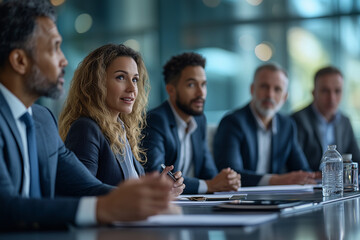 Fototapeta premium Business Meeting: Team Collaboration and Strategy Discussion