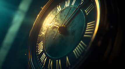 Countdown clock ticking towards deadline in dramatic setting