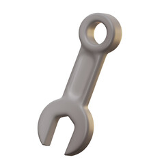 3d illustration wrench 