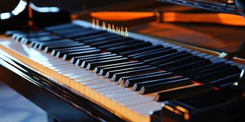Pitch-Perfect Piano: A beautiful grand piano, its keys waiting to be played.