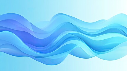 Obraz premium Abstract blue wave background. Perfect for website backgrounds, presentations, or social media.