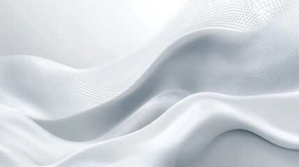 Fototapeta premium Abstract white wave background. Perfect for website designs and social media.