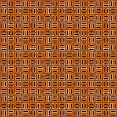 Seamless orange and beige vector rectangles pattern design
