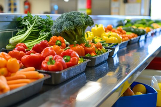 A school district implements changes to its lunch program and physical education curriculum to promote healthier habits among students