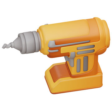 3d illustration of drilling machine 
