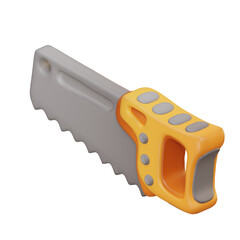 3d illustration saw