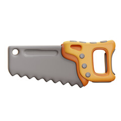 3d illustration saw