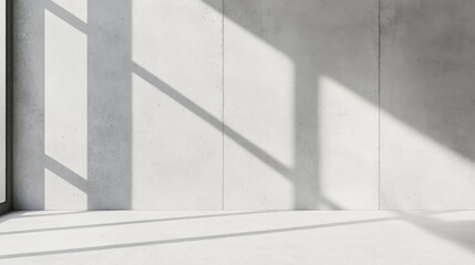 Fototapeta premium A sleek, smooth concrete wall with a polished texture, featuring faint hairline cracks and subtle variations in tone. The minimalist design gives a modern, industrial feel.