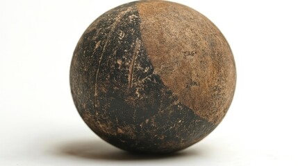 Squash ball, on the white background