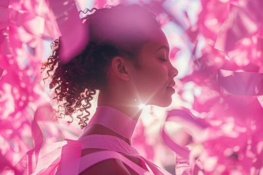 A social media campaign uses powerful imagery and personal stories to spread awareness about breast cancer and the importance of early detection