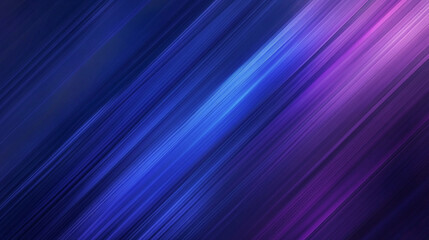 A deep gradient background transitioning from royal blue to dark purple, with diagonal lines slashing through the composition. The sharp lines add a dramatic, energetic contrast.