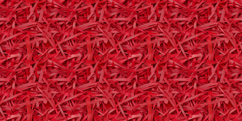 Fototapeta premium shredded paper filler in crimson color with thin, delicate strips, shredded paper filler texture background