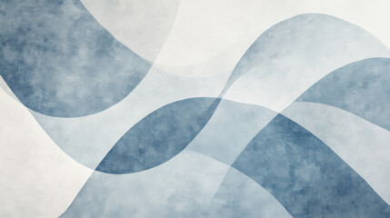 A minimalist hand-drawn design with thin pencil lines forming simple geometric patterns in shades of gray and light blue, creating a clean and elegant look.