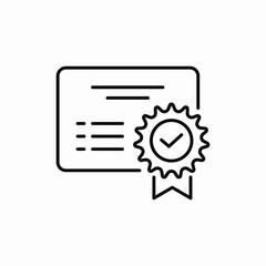 certificate diploma icon sign vector