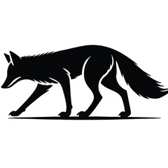 Obraz premium Wolf Silhouette