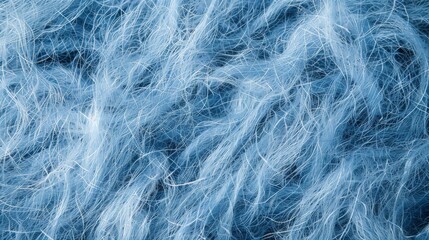 Obraz premium Soft blue textile texture with fine fibers creating a cozy and warm appearance