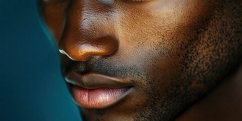 Obraz premium Pure Profession: A person's face showcased prominently, their occupation visible through their attire.